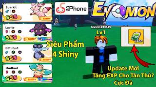 Mình Cày Lại Lv1 Bản Quốc Tế Với Update Mới Tăng EXP Nhanh Vừa Vào Bắt Được 4 Shiny | Evomon Roblox screenshot 5