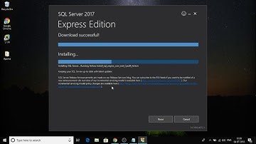 Installing SQL Server 2017 Express Edition