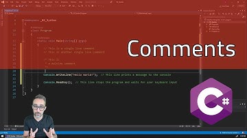 2.1 Syntax: Comments - Learning C#