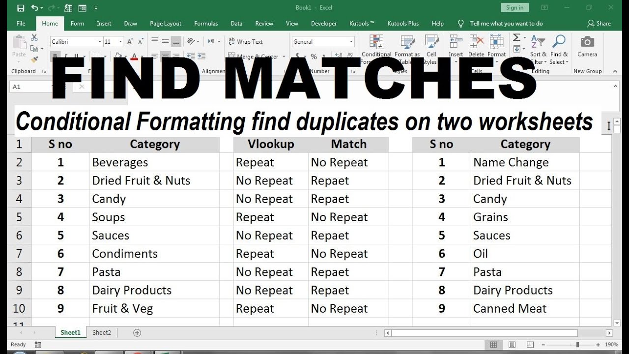 Compare data