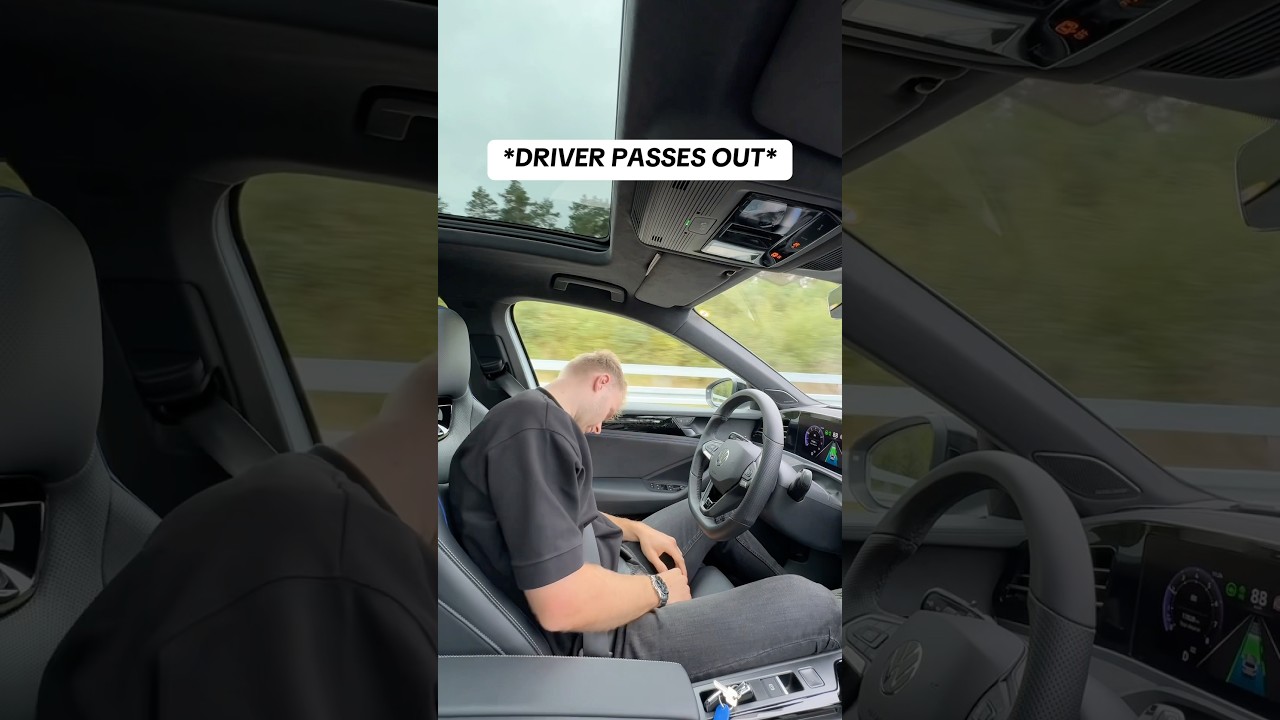 VW saves passed out driver🆘😳 