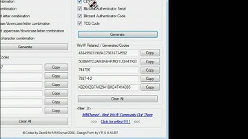 wow auth code generator