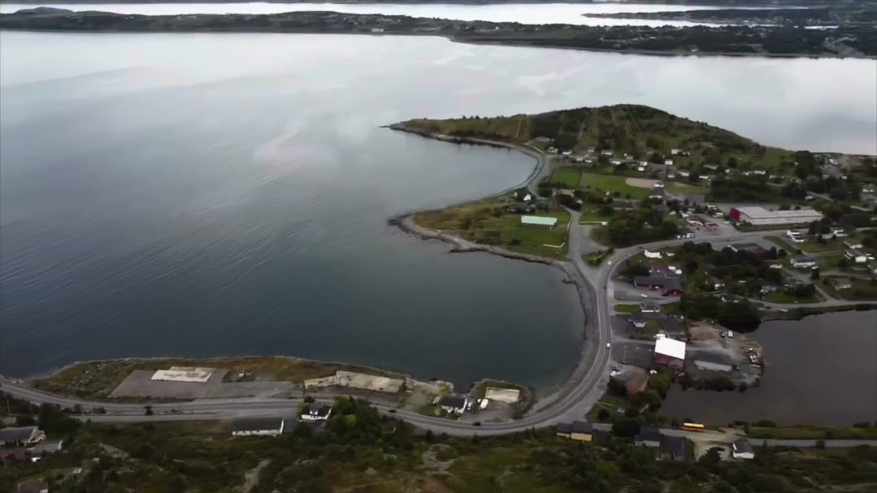 Drone video of fire in Spaniards bay on maul tree hill aug 2025