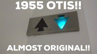 ALMOST COMPLETELY ORIGINAL 1955 Otis Black Button Traction Elevator at Macy's Salem Center