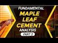 Is your investment Safe in this Stock ? | Maple Leaf Cement Factory (MLCF) Fundamental Analysis