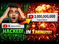 0 Subscribers to 2,000,000,000 in 1 Minute 😱 | YouTube Hacked?!