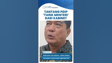 TANTANG PDIP Tarik Semua Menteri, usai Sebut Jokowi Bukan Kader Lagi