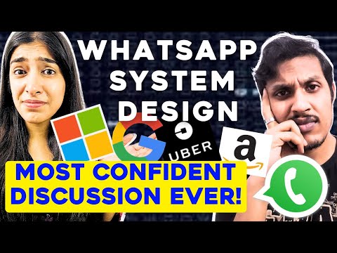 MOCK HLD Interview with My Student! Whatsapp System Design!! ✌🏻