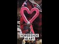 Forging a HEART from a HORSESHOE #Shorts