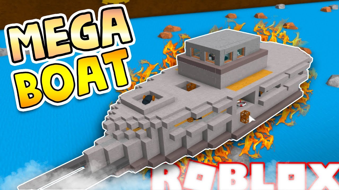 mega boat! roblox build a boat for treasure - youtube