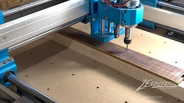 Fingerboard inlays with a CNC machine
