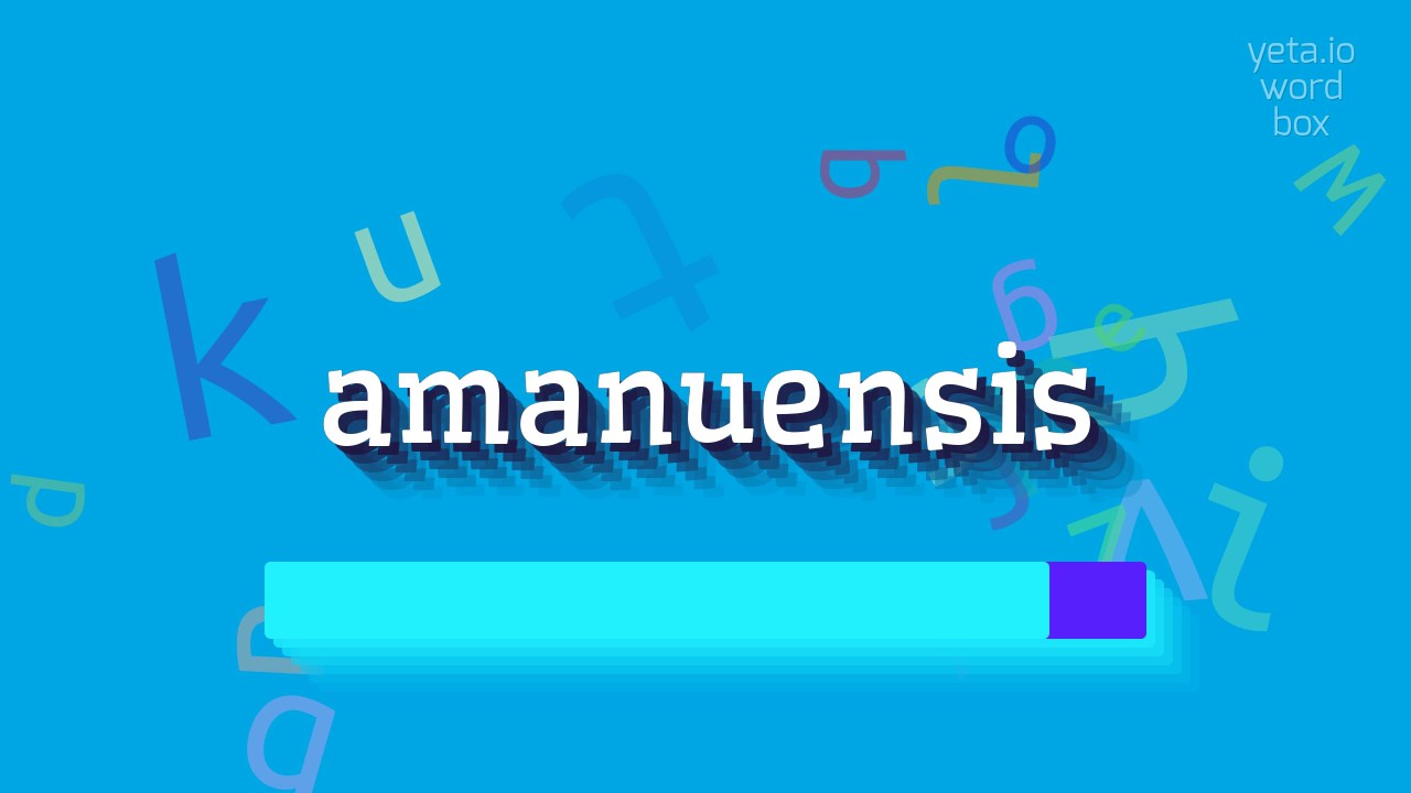 How to say "amanuensis"! (High Quality Voices) YouTube