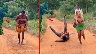 She Nearly Fainted From the SCARE! |Bushman Prank| Scaring People!
