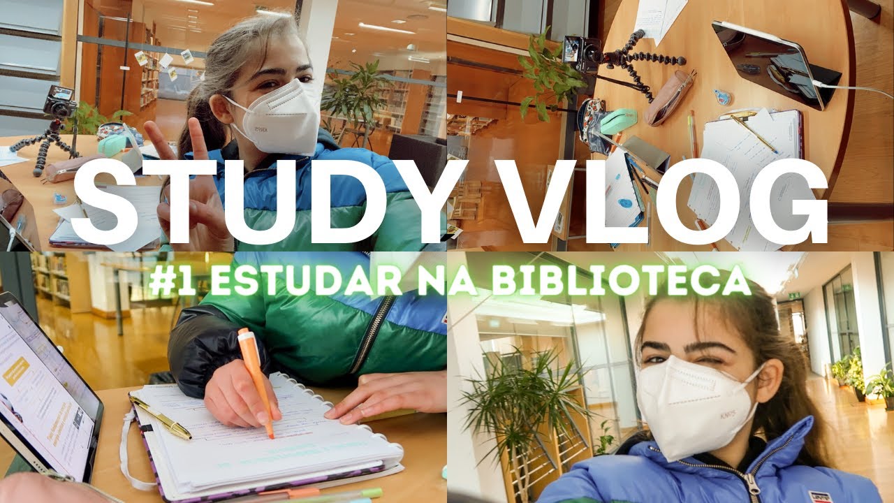 STUDY vlog #1: ESTUDAR NA BIBLIOTECA 📚 | Misstet