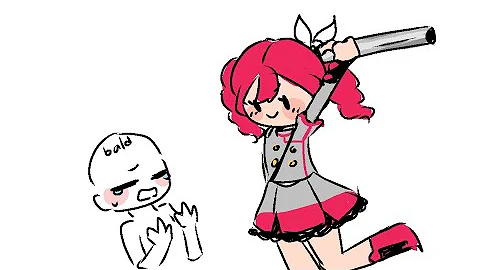 kasane teto hits you with a pipe but i slightly animated it