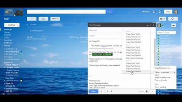Google Mail Canned Responses