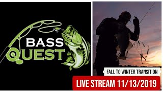 BassQuest LIVE: Following bass from Fall feeding Zones to Winter Haunts