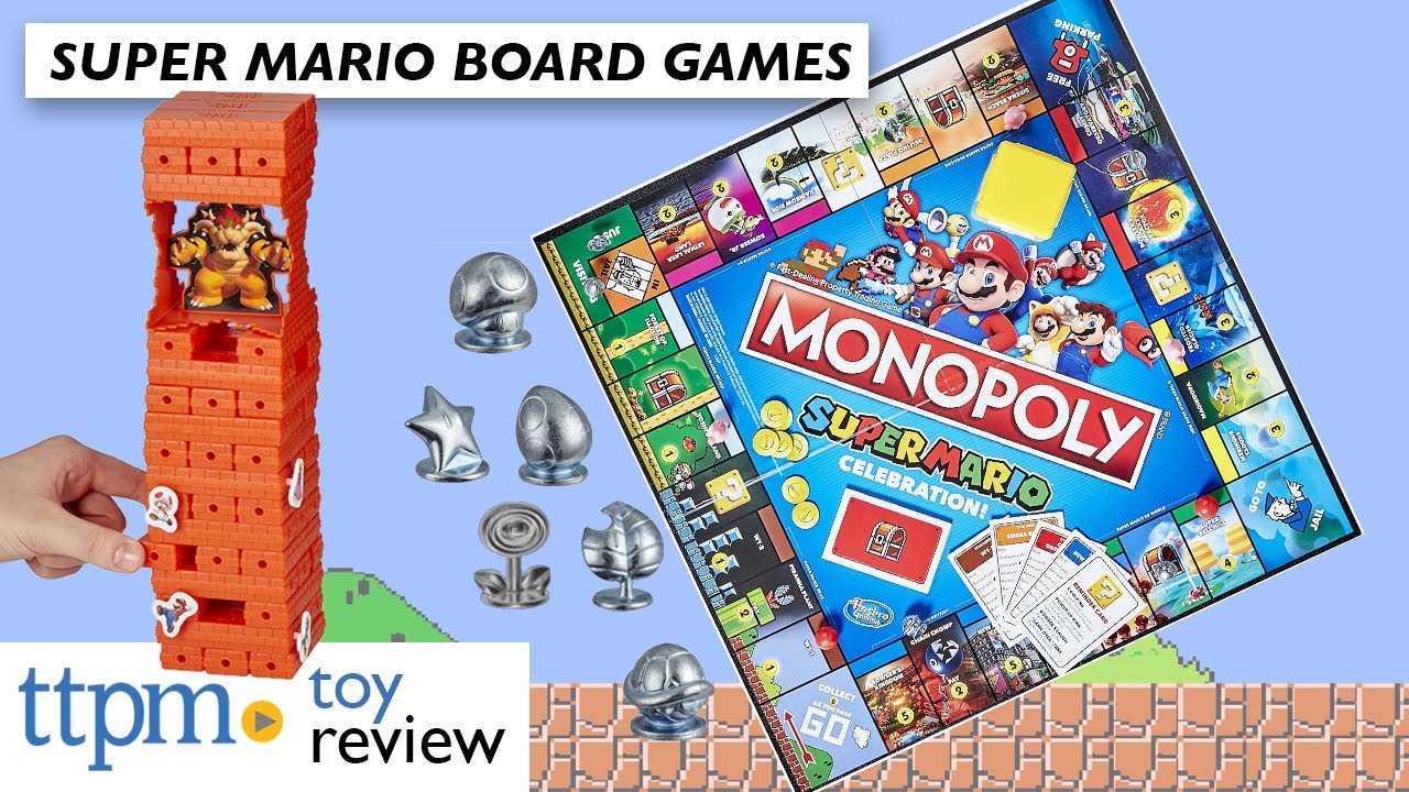 Game Review  Super Mario Celebration Monopoly & Super Mario Jenga