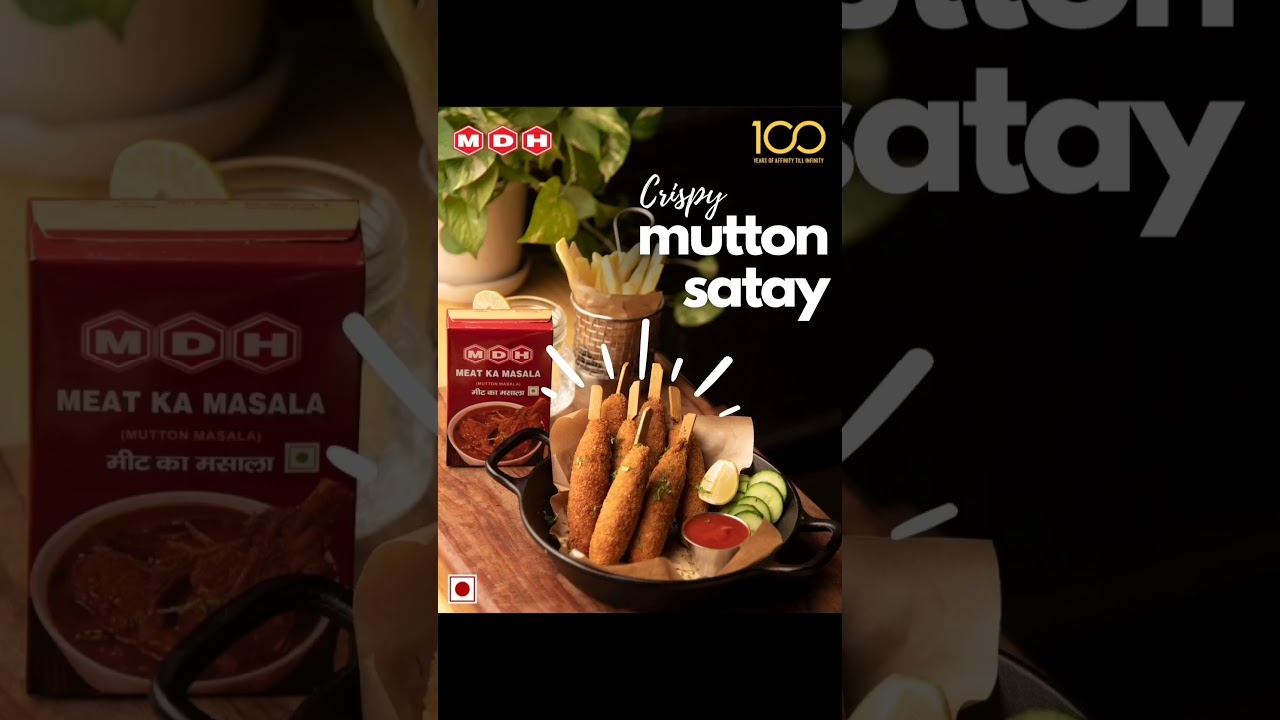 MDH ki simple aur easy recipe se banao yummy and Crispy Mutton Satay.