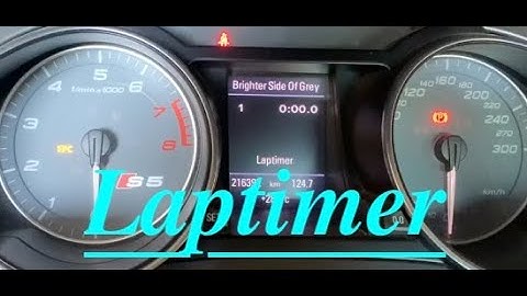 How to Audi B8 Laptimer