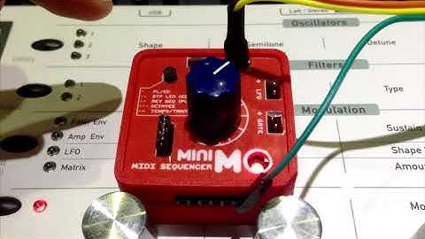 miniMO mini modular synth - MIDI Sequencer Teaser