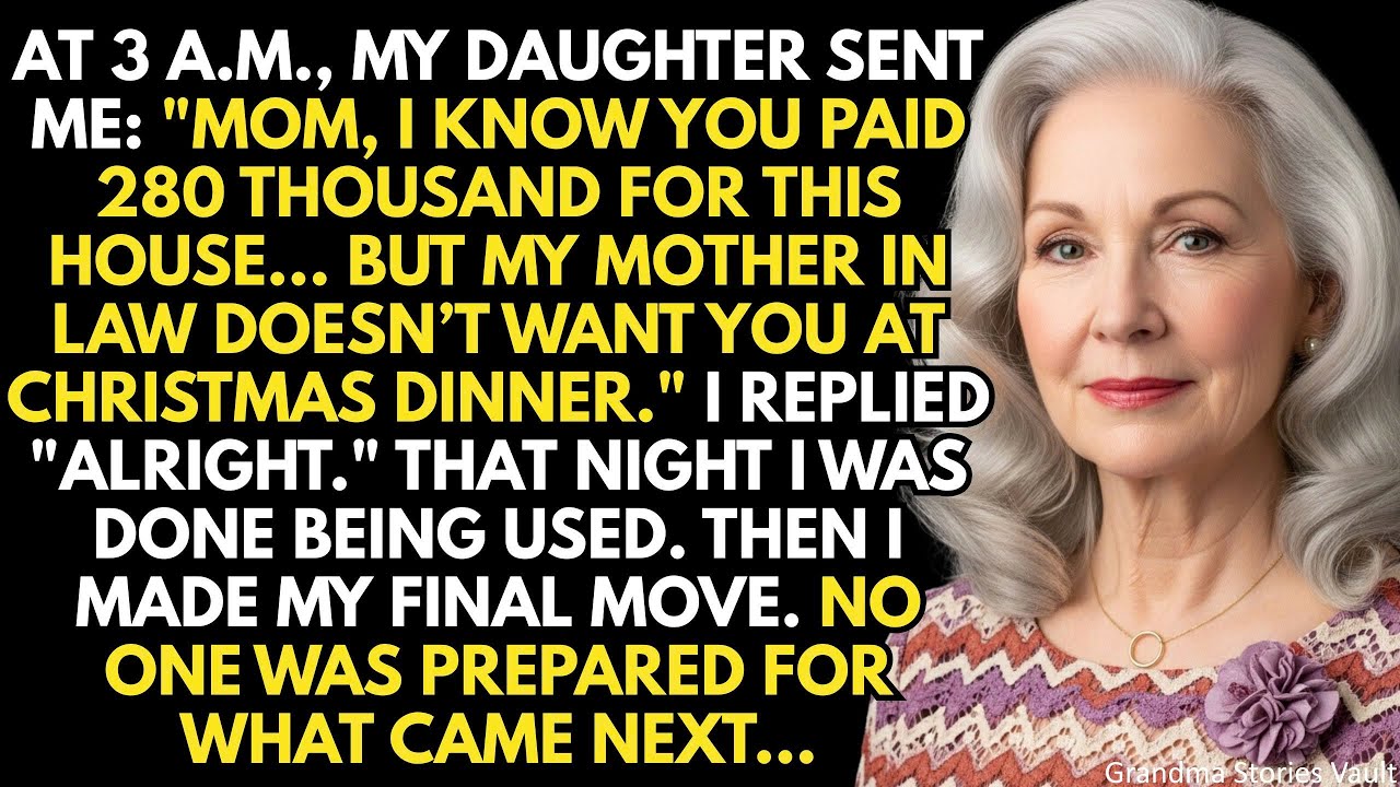 My Daughter Said Mom, My Mother In Law Doesn’t Want You For Christmas But The Next Day They Got A…