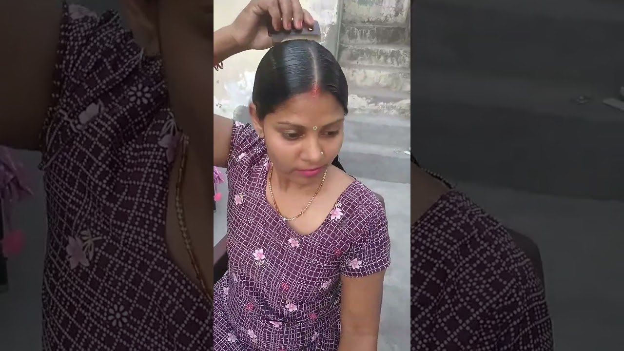heavy hair oiling 200ml | Oiled hair lice combing | Oily Hairstyles | Kavita Devi #hairoil