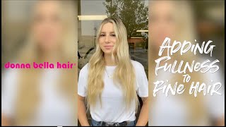 How to Add Thickness & Fullness to Fine/Thin Hair