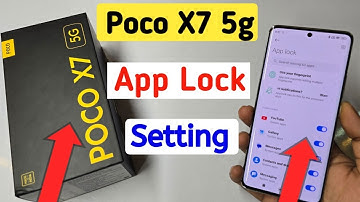 Poco x7 app lock setting, how to set app lock on Poco x7, Poco x7 5g app lock setting