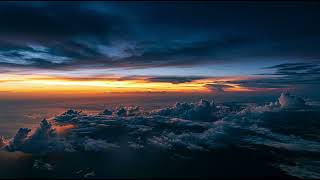 Information 4K Wallpaper & ScreenSaver ✈️ Above the Clouds Ep 09 | Aerial Sky & Golden Hour | TV Background | News