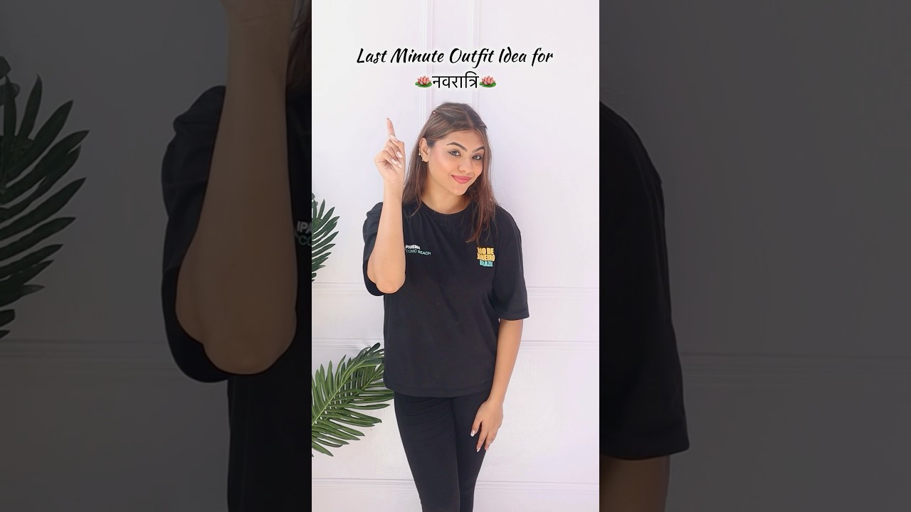 Last minute Navratri outfit🪷 