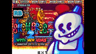 1994 [60fps] Snow Bros. 2 Nick Speedrun 9m25s ALL screenshot 1