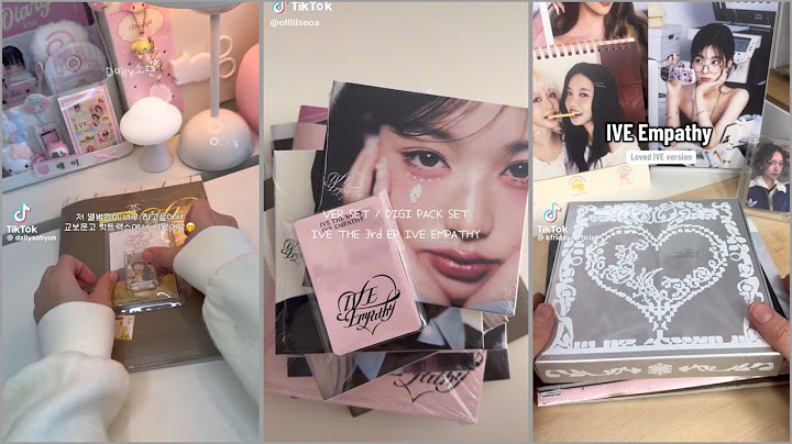unboxing ive empathy album ^-^ || tiktok compilation