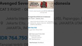 Sisa 3 Tiket Langsung Saja Wa Ke 081339606484 avengedsevenfold konser tiketavenged fyp