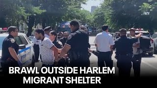 Brawl outside Harlem migrant shelter, 2 hospitalized