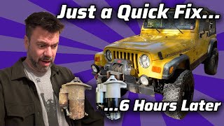 2000 Jeep Wrangler TJ Starter Replacement | DIY Jeep Repair & Tool Haul
