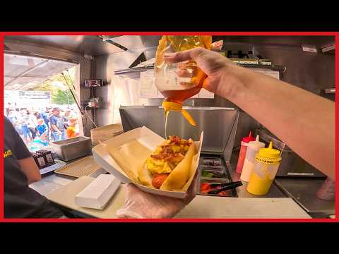 POV: NONSTOP LUNCH RUSH 🌭 MAKING HOT DOGS IN OUR FOOD TRAILER (PART 3 OF 4)