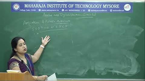 Applications of Astable Multivibrators| IV Semester | CSE | Module 1 | ADE | Session 12