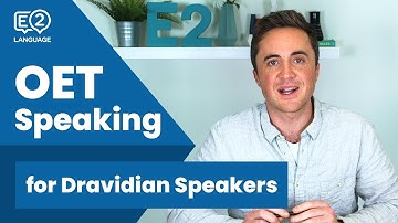 OET Speaking: Pronunciation for Tamil, Telugu, Kannada and Malayalam Speakers