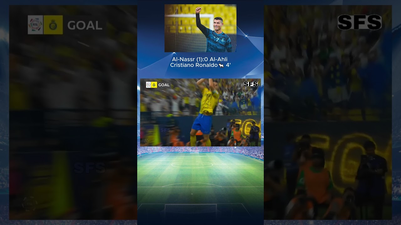 ⚽🐐22.09.2023 Cristiano Ronaldo "Smoke" Goal (1:0) vs Al-Ahli⚽🐐 