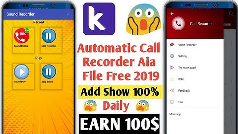 Automatic Call Recorder Aia File 2019 Technical Shiv Technicalshiv