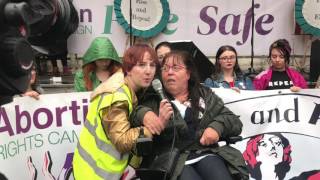 Rosaleen McDonagh Traveller and Disability Rights Activist at March for Choice