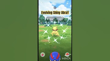 Shiny Abra Evolved✨️ #shinypokemon #shiny #rarepokemon #shorts #gaming #viral #ytshorts #pogo #rare