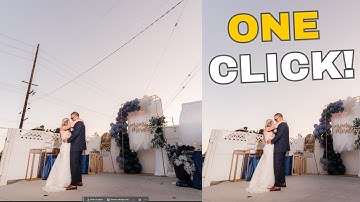 One Click! Removing Power lines in Photoshop