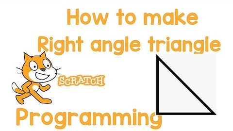 How to draw right angle triangle in scratch//Right angle triangle//:Learn IT//Triangle