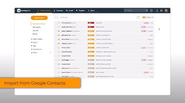 Import contacts to CRM from Google Contacts | OnePageCRM How To