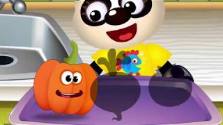 2+ Фрукты Овощи Ягоды Развивающий мультик для детей по игре Смешная еда для малышей обучающее видео