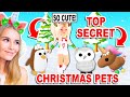 *NEW* CHRISTMAS PET LEAKS In Adopt Me! (Roblox)