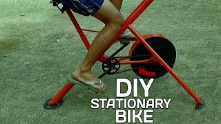 DIY Stationary Bike,How to make Bicycle to Stationary Bike/Best Exercise Workout at Home/Philippines
