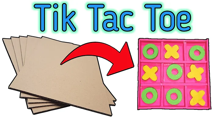 HOW TO MAKE TIC TAC TOE GAME / cardboard crafts /  tic tac toe game #SNV131